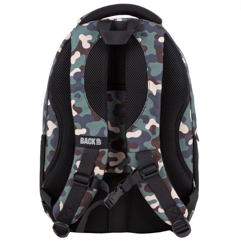Carti si Birotica - Rechizite - Rucsacuri si genti scolare - Ghiozdan ergonomic de copii pentru scoala, BackUP, 4 compartimente, model camuflaj PLB4A97 - Infinity.ro