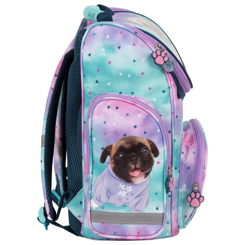 Carti si Birotica - Rechizite - Rucsacuri si genti scolare - Ghiozdan ergonomic de fetite, pentru scoala, Derform, 3 compartimente, model catel Cleo si Frank TEMBCF36 - Infinity.ro