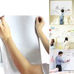 Carti si Birotica - Rechizite - Alte accesorii scolare - Set Rola de hartie autoadeziva si reutilizabila pentru scris si desenat si 4 markere cu magnet si burete, 200 x 45 cm - Infinity.ro