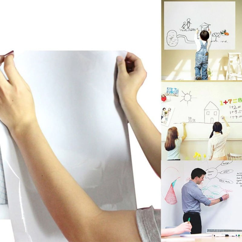 Carti si Birotica - Rechizite - Alte accesorii scolare - Set Rola de hartie autoadeziva pentru scris si desenat cui 4 markere cu magnet si burete si 36 pixuri parfumate cu gel cu sclipi - Infinity.ro