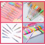 Carti si Birotica - Rechizite - Alte accesorii scolare - Set Rola de hartie autoadeziva pentru scris si desenat cui 4 markere cu magnet si burete si 36 pixuri parfumate cu gel cu sclipi - Infinity.ro