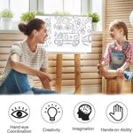 Carti si Birotica - Rechizite - Alte accesorii scolare - Rola hartie auto-adeziva si decupabila pentru desenat si colorat, 3m x 30 cm, Model cu masini - Infinity.ro