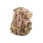 Sport si Outdoor - Articole de voiaj - Rucsacuri - Rucsac tactic militar, Capacitate 30L, Impermeabil, Nuante Bej Camuflaj, 43x24x25 cm - Infinity.ro