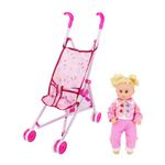Jucarii, Copii si Bebe - Jucarii si jocuri - Papusi si accesorii - Carucioare papusi si accesorii - Carucior sport cu papusa Baby Eve - Infinity.ro