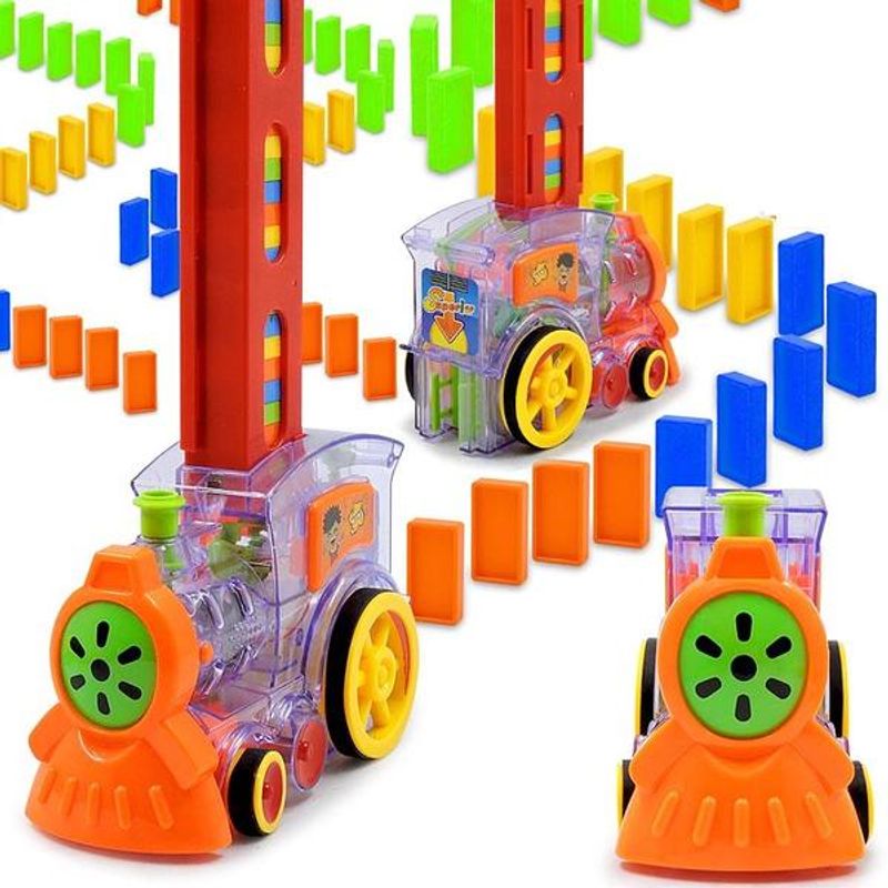 Jucarii, Copii si Bebe - Jucarii si jocuri - Jocuri si puzzle - Jocuri de societate - Joc domino Locomotiva - Infinity.ro