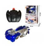 Jucarii, Copii si Bebe - Jucarii si jocuri - Vehicule si jucarii cu telecomanda - Masinute - Masinuta WALL RALLYST care merge pe tavan albastra - Infinity.ro