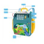 Carti si Birotica - Birotica - Accesorii de birou - Pusculite - Pusculita-rucsac pentru copii dinozaur multicolor Bebeking - Infinity.ro