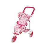 Jucarii, Copii si Bebe - Jucarii si jocuri - Papusi si accesorii - Carucioare papusi si accesorii - Carucior pentru Papusi Flower cu 3 Roti - Infinity.ro
