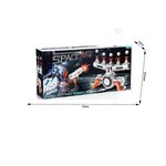 Jucarii, Copii si Bebe - Jucarii si jocuri - Jucarii de rol - Arme de jucarie - Set pistol si tinta cu aer Space Wars cu sunete si lumini 2127 - Infinity.ro