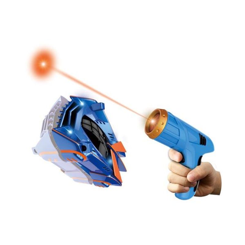 Jucarii, Copii si Bebe - Jucarii si jocuri - Vehicule si jucarii cu telecomanda - Masinute - Masina de curse cu laser Defies Gravity Bleu - Infinity.ro