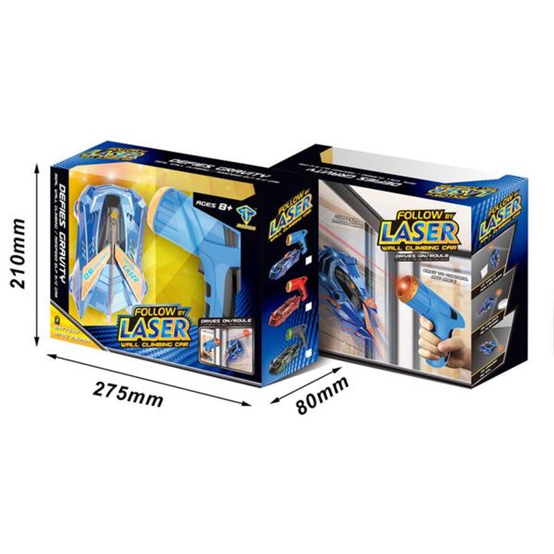 Jucarii, Copii si Bebe - Jucarii si jocuri - Vehicule si jucarii cu telecomanda - Masinute - Masina de curse cu laser Defies Gravity Bleu - Infinity.ro