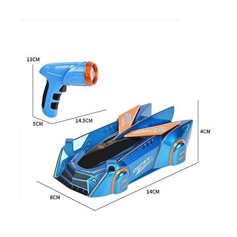 Jucarii, Copii si Bebe - Jucarii si jocuri - Vehicule si jucarii cu telecomanda - Masinute - Masina de curse cu laser Defies Gravity Bleu - Infinity.ro