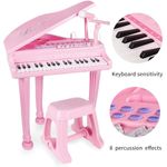 Jucarii, Copii si Bebe - Jucarii si jocuri - Jucarii de rol - Instrumente muzicale de jucarie - Pian cu microfon si scaun Little Princess Bebeking - Infinity.ro