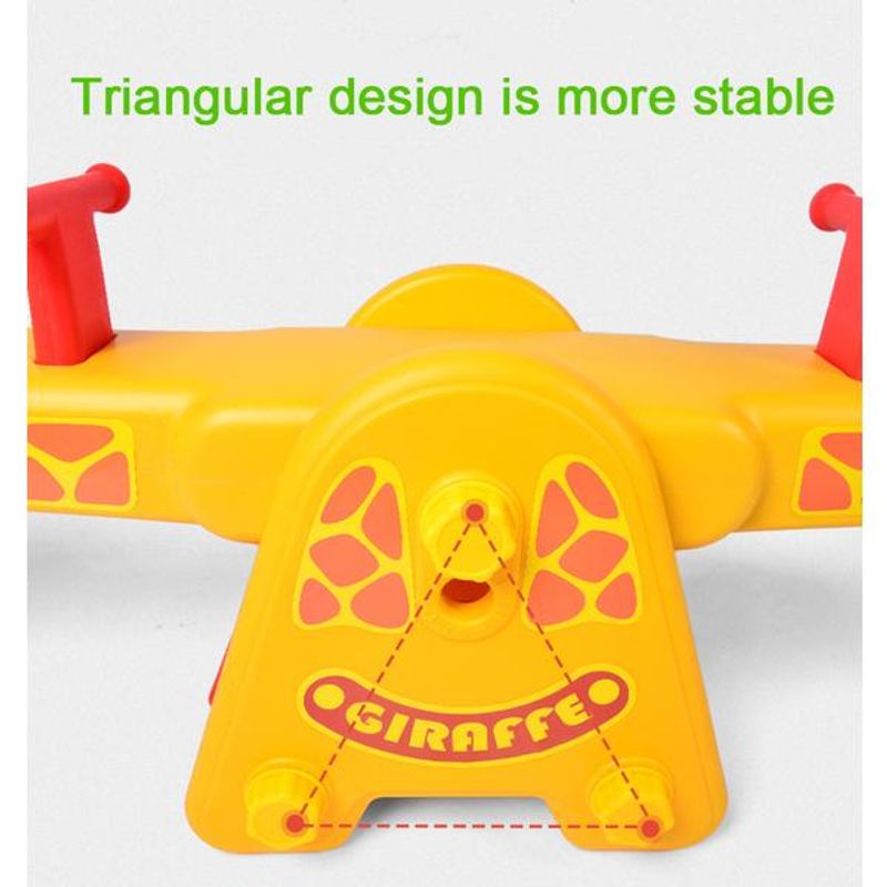 Jucarii, Copii si Bebe - Jucarii si jocuri - Jucarii de exterior - Alte jucarii de exterior - Balansoar-cumpana Girafa pentru copii - Infinity.ro