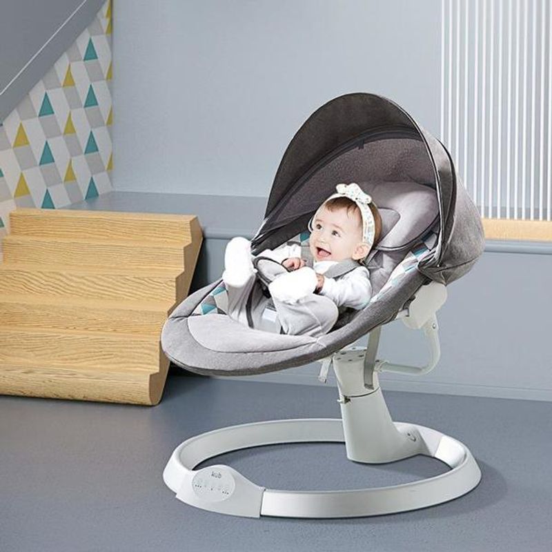 Casa si Gradina - Mobilier - Mobilier copii - Balansoare, leagane si hamace - Fotoliu balansoar bebe Kub Lux - Infinity.ro