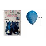 Casa si Gradina - Decoratiuni - Decoratiuni petrecere - Baloane - Set 5 Baloane latex, albastru marmorat, 35 cm - Infinity.ro