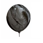 Casa si Gradina - Decoratiuni - Decoratiuni petrecere - Baloane - Set 5 Baloane marmorate, latex, negru 35 cm - Infinity.ro