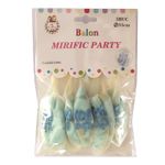 Casa si Gradina - Decoratiuni - Decoratiuni petrecere - Baloane - Set 5 baloane albe din latex umplute cu confeti albastre, it's a Boy, 35 cm - Infinity.ro