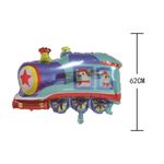 Casa si Gradina - Decoratiuni - Decoratiuni petrecere - Baloane - Balon figurina din folie de aluminiu tip Trenulet, 62 cm - Infinity.ro