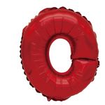 Casa si Gradina - Decoratiuni - Decoratiuni petrecere - Baloane - Balon din folie metalizata, Mirific Party, litera O, 40 cm, Rosu - Infinity.ro