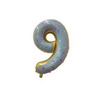 Casa si Gradina - Decoratiuni - Decoratiuni petrecere - Baloane - Balon din folie metalizata, Cifra 9, 80 cm, Multicolor - Infinity.ro