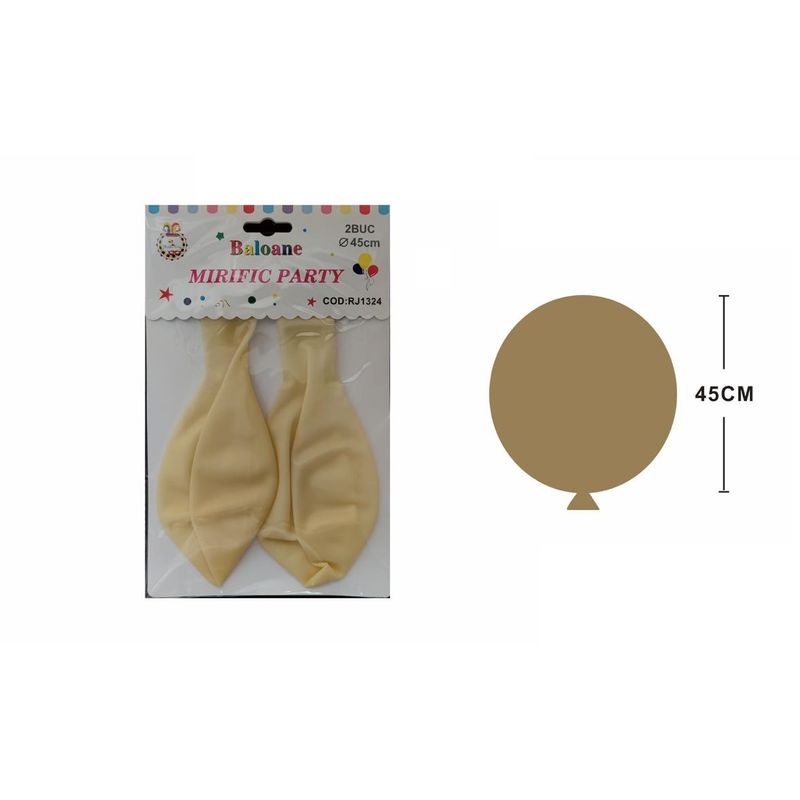 Casa si Gradina - Decoratiuni - Decoratiuni petrecere - Baloane - Set 2 Balone, Mirific Party, Transparent, 45 cm, Latex - Infinity.ro