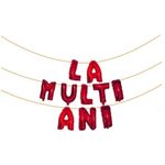 Casa si Gradina - Decoratiuni - Decoratiuni petrecere - Baloane - Set baloane folie LA MULTI ANI rosu - Infinity.ro