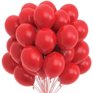 Set 100 baloane latex, rosu , 25 cm