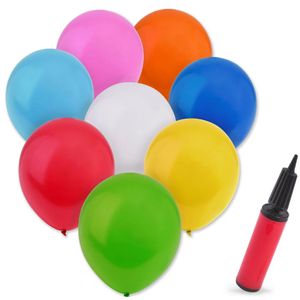 Set 25 de baloane, Zola, cu pompa, multicolore , dimensiune 30 cm
