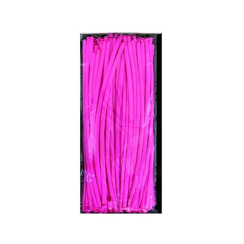 Casa si Gradina - Decoratiuni - Decoratiuni petrecere - Baloane - Set 100 baloane modelaj lungi, 125 cm x 4.5 cm, Roz - Infinity.ro