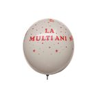 Casa si Gradina - Decoratiuni - Decoratiuni petrecere - Baloane - Set 20 Baloane latex cu inscriptia La multi ani, Alb, 30 cm - Infinity.ro