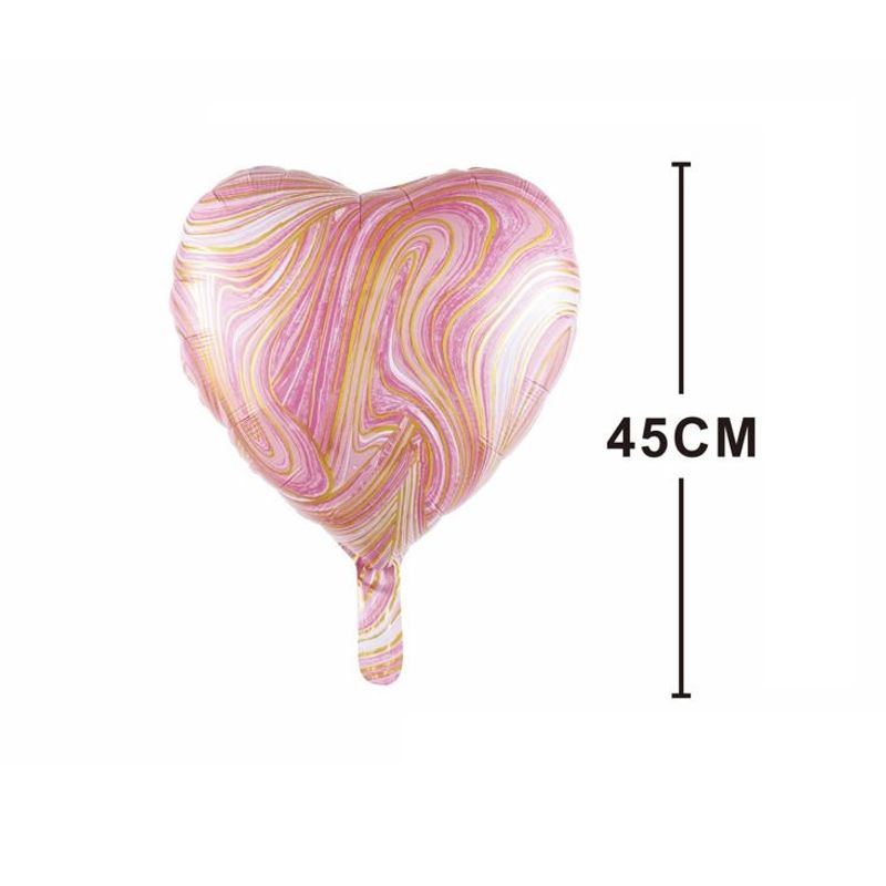 Casa si Gradina - Decoratiuni - Decoratiuni petrecere - Baloane - Balon figurina din folie de aluminiu, tip inima, 45 cm - Infinity.ro