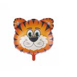 Casa si Gradina - Decoratiuni - Decoratiuni petrecere - Baloane - Balon figurina din folie de aluminiu tip Tigru, 48 cm x 49 cm - Infinity.ro