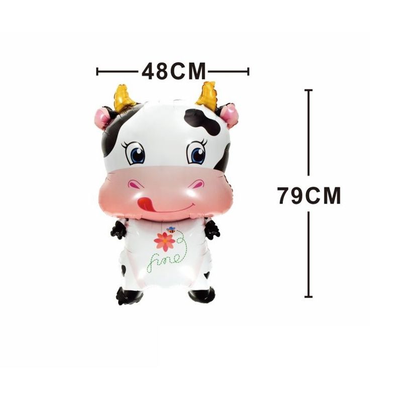 Casa si Gradina - Decoratiuni - Decoratiuni petrecere - Baloane - Balon figurina din folie de aluminiu tip Vaca, 48 cm x 79 cm - Infinity.ro