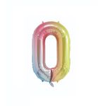 Casa si Gradina - Decoratiuni - Decoratiuni petrecere - Baloane - Balon din folie metalizata, Cifra 0, 100 cm, Fuchsia - Infinity.ro