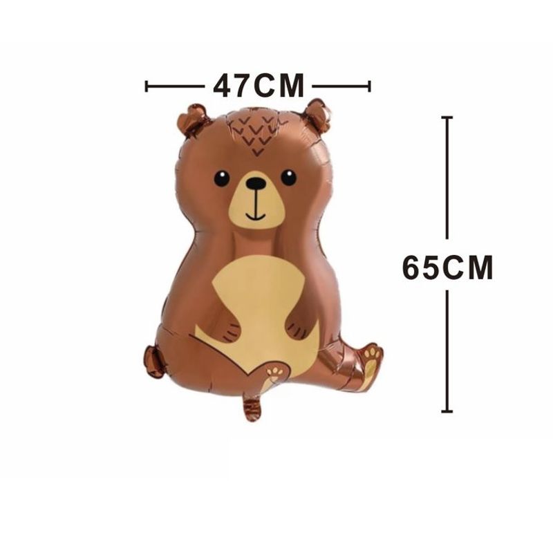 Casa si Gradina - Decoratiuni - Decoratiuni petrecere - Baloane - Balon figurina din folie de aluminiu tip Urs, 47 cm x 65 cm - Infinity.ro