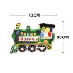 Casa si Gradina - Decoratiuni - Decoratiuni petrecere - Baloane - Balon figurina din folie de aluminiu tip Trenulet, 73 cm x 60 cm - Infinity.ro