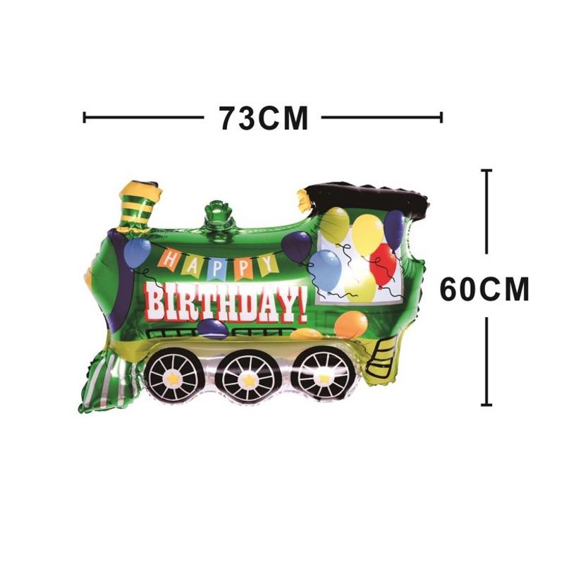 Casa si Gradina - Decoratiuni - Decoratiuni petrecere - Baloane - Balon figurina din folie de aluminiu tip Trenulet, 73 cm x 60 cm - Infinity.ro