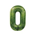 Casa si Gradina - Decoratiuni - Decoratiuni petrecere - Baloane - Balon din folie metalizata, Cifra 0, 100 cm, Verde - Infinity.ro