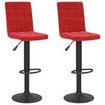 Casa si Gradina - Mobilier - Scaune si fotolii - Scaune - Scaune de bar, 2 buc., rosu vin, catifea - Infinity.ro