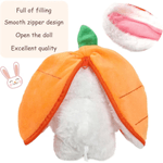 Jucarii, Copii si Bebe - Jucarii si jocuri - Jucarii de plus - Jucarie de Plus Iepurasul Morcovel, Moale si Catifelat, Dimensiune 25 cm, portocaliu ABYZ®™ - Infinity.ro