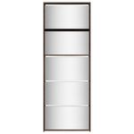 Casa si Gradina - Mobilier - Organizare si depozitare - Organizator incaltaminte - Pantofar cu oglinda, 5 niveluri, stejar maro, 63x17x169,5 cm - Infinity.ro