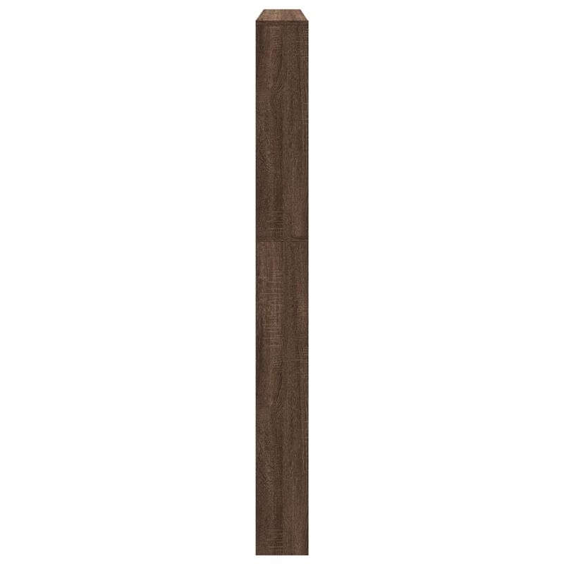 Casa si Gradina - Mobilier - Organizare si depozitare - Organizator incaltaminte - Pantofar cu oglinda, 5 niveluri, stejar maro, 63x17x169,5 cm - Infinity.ro