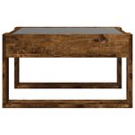 Casa si Gradina - Mobilier - Mese si birouri - Masute de cafea - Masuta de cafea cu LED infinity, stejar fumuriu, 50x53x30 cm - Infinity.ro