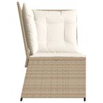 Casa si Gradina - Gradina si terasa - Mobilier exterior - Canapele si fotolii gradina - Canapea de colt de gradina cu perne, bej, poliratan - Infinity.ro