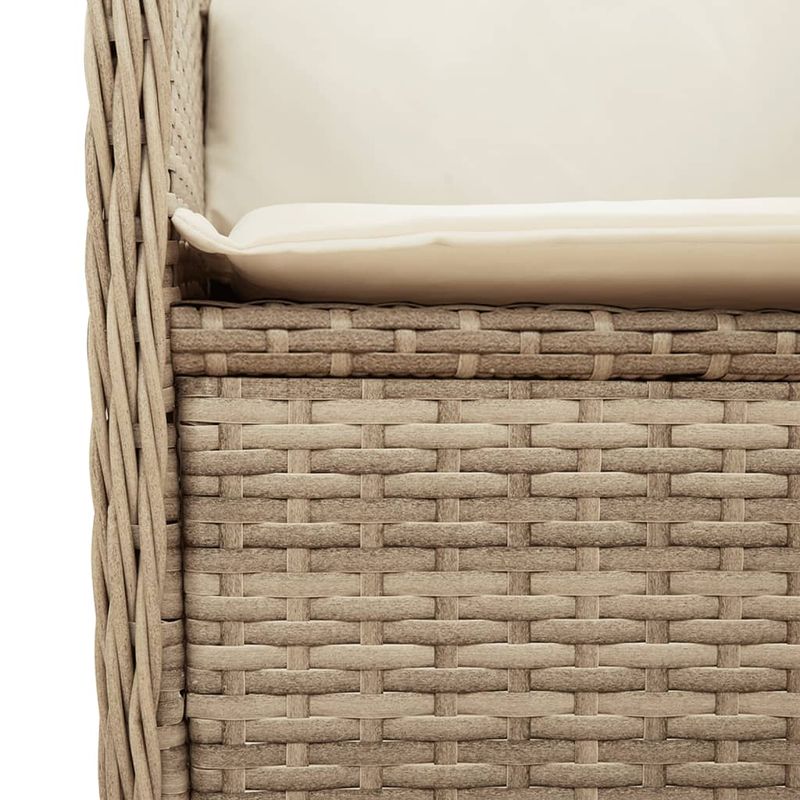 Casa si Gradina - Gradina si terasa - Mobilier exterior - Canapele si fotolii gradina - Canapea de colt de gradina cu perne, bej, poliratan - Infinity.ro