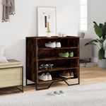 Casa si Gradina - Mobilier - Organizare si depozitare - Organizator incaltaminte - Pantofar, stejar fumuriu, 80x38x78 cm, lemn compozit - Infinity.ro