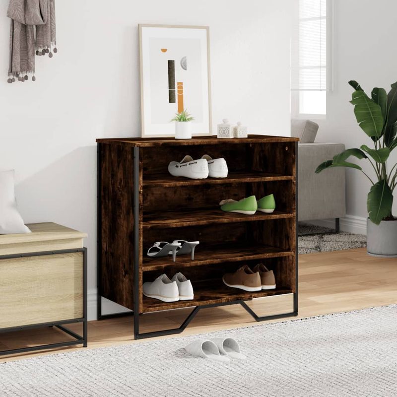 Casa si Gradina - Mobilier - Organizare si depozitare - Organizator incaltaminte - Pantofar, stejar fumuriu, 80x38x78 cm, lemn compozit - Infinity.ro
