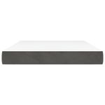 Casa si Gradina - Mobilier - Saltele si somiere - Saltele - Saltea de pat cu arcuri, gri inchis, 120x210x20 cm, catifea - Infinity.ro