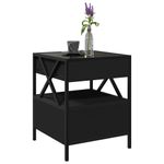 Casa si Gradina - Mobilier - Mese si birouri - Masute de cafea - Masuta de cafea cu LED infinity, negru, 40x40x51 cm - Infinity.ro